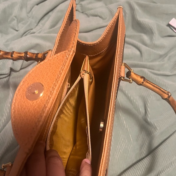 Gucci Pebbled Leather Diana Tote Bag with Bamboo Handle - Picture 8 of 9